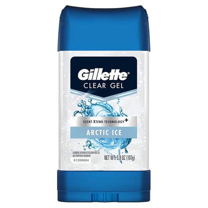 Gillette Clear Gel Antiperspirant Deodorant, Arctic Ice, 3.8 oz - 12 Pack