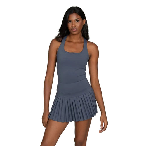 Gold Hinge Women's Criss Cross Pleated Dress