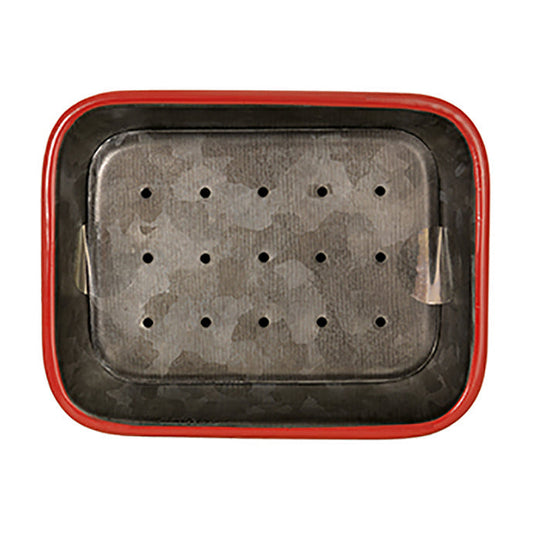 Grey & Red Two Piece Soap Dish