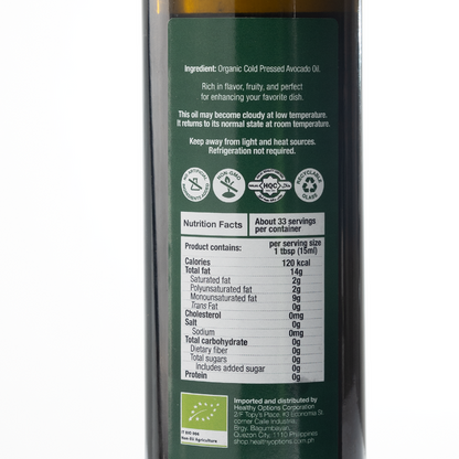 Healthy Options Organic Avocado Oil 500ml