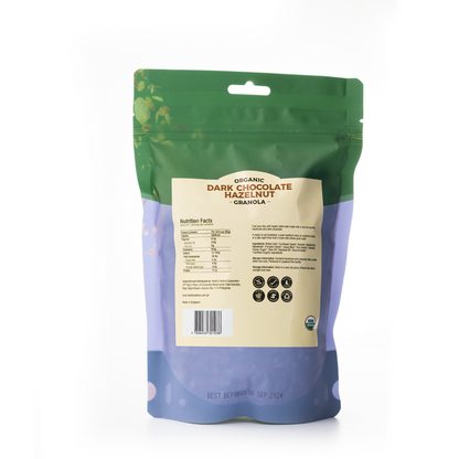 Healthy Options Organic Dark Chocolate Hazelnut Granola 397g
