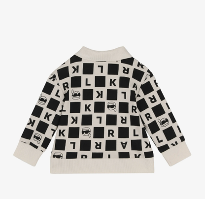 KARL LAGERFELD check-pattern tracksuit