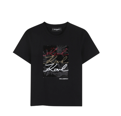 KARL LAGERFELD Sequin graphic T-shirt