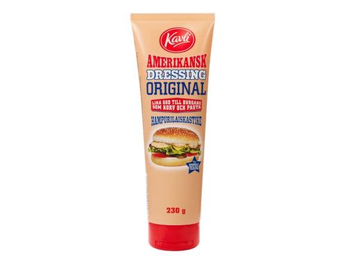 Kavli Amerikansk Hamburgerdressing Original 230g (8.11 oz) – Authentic Scandinavian Burger Dressing