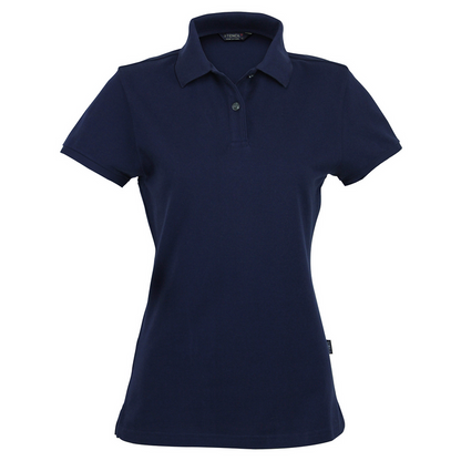 Airlie Premium Ladies short sleeve polo in navy blue pique