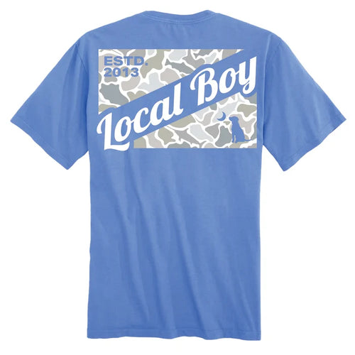 Local Boy Kid's Camo Flag Saltwater Short Sleeve T-shirt