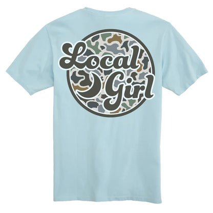 Local Girl Women's Camo Patch Short Sleeve T-shirt