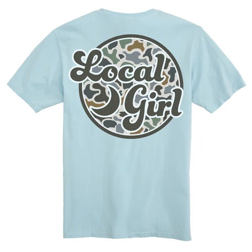 Local Girl Women's Camo Patch Short Sleeve T-shirt