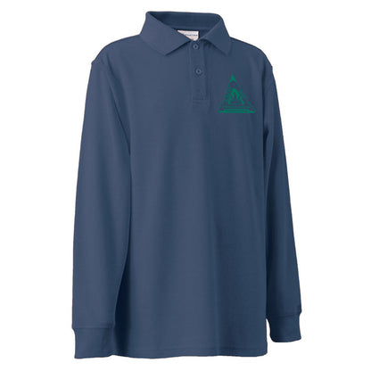 Long Sleeve Polo Shirt - Jade OR Navy