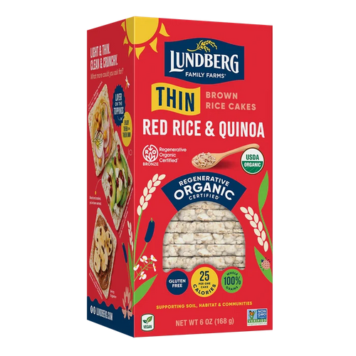 Lundberg: Brown Rice Puffed Grain Cakes Red Rice & Quinoa