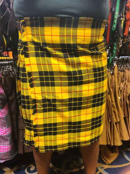 Macleod of Lewis Tartan Kilt by KiltedBros Yellow Plaid Flannel
