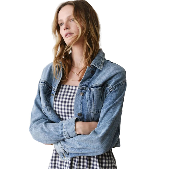 Marine Layer Women's Cropped Denim Jacket