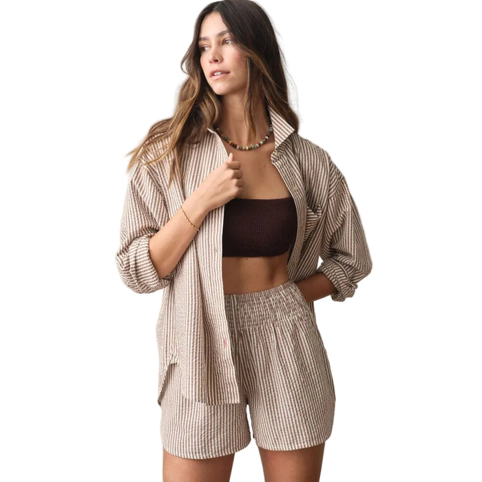 Marine Layer Women's Isla Seersucker Short