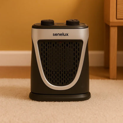 Mini Heater 1500W Electric Ceramic Portable Heater with Adjustable Thermostat