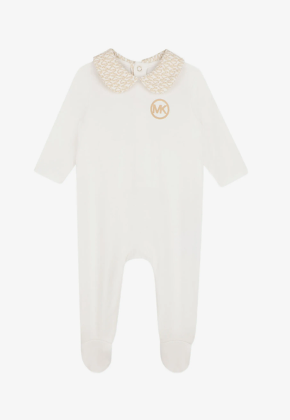 MICHAEL KORS monogram-print cotton babygrow set