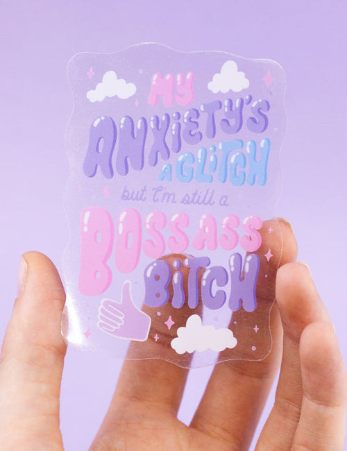 My anxiety's a glitch STICKER