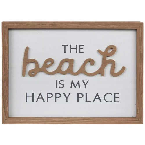 My Happy Place Wood Decor