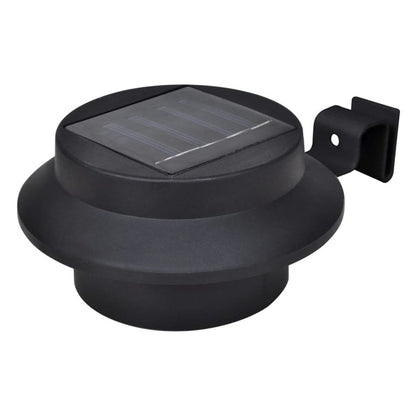 NNEVL Outdoor Solar Fence Lamps 12 pcs LED Black