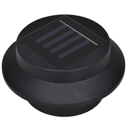 NNEVL Outdoor Solar Fence Lamps 12 pcs LED Black