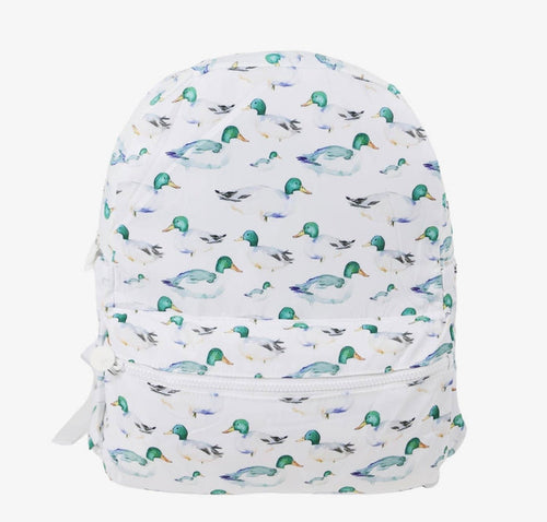 Nylon Backpack (Toddler Size)- Ducks