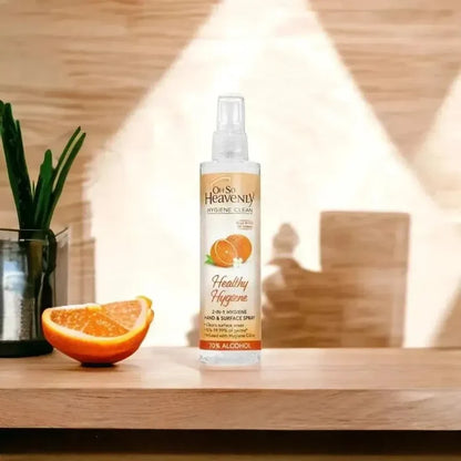 Oh So Heavenly Hygiene Clean Healthy Hygiene Hand & Surface Spray 150ml with 70% alcohol and citrus scent for germ protection