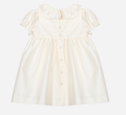 PATACHOU Beige dress with a ruffled collar