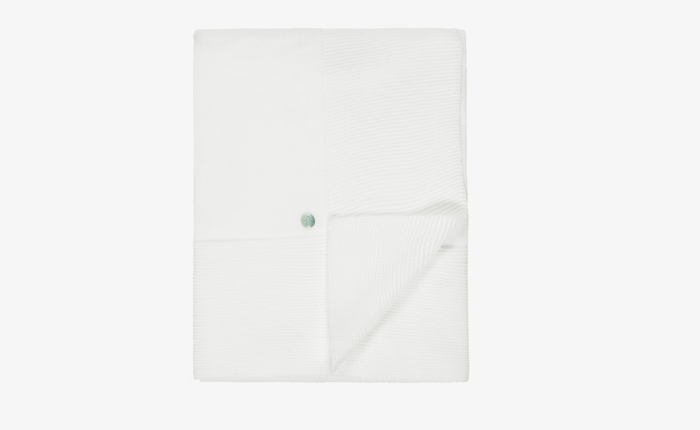 PAZ RODRIGUEZ IVORY Knitted Blanket (98cm)