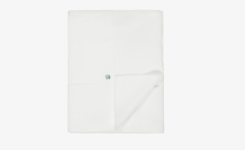 PAZ RODRIGUEZ IVORY Knitted Blanket (98cm)