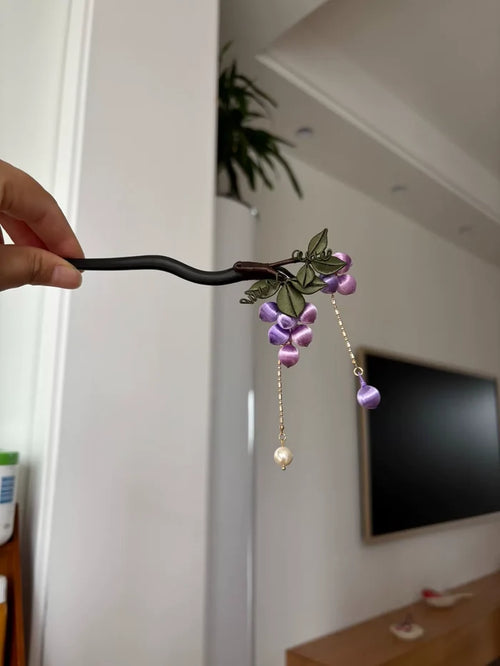 PF225 - Grape Chanhua Hairpin - Wholesale
