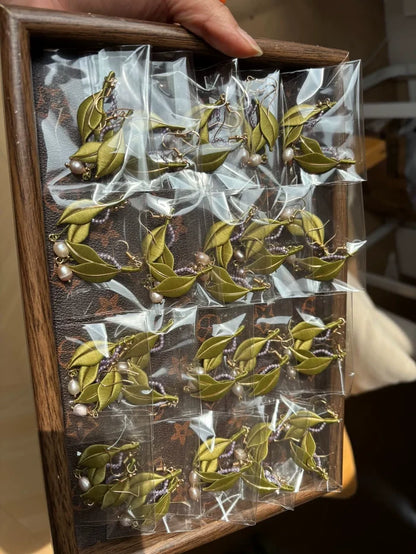 PF238 - Leaves Chanhua Earrings - Wholesale