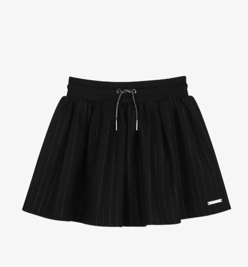 MICHAEL KORS pinstripe-pattern drawstring casual skirt