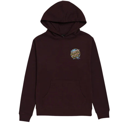 Santa Cruz x Pokémon Pikachu youth hoodie, maroon kids pullover sweatshirt size L