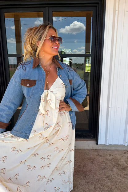 PREORDER: Western Charm Maxi Dress // eta September - October