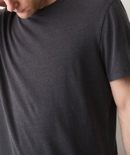 Relaxed Hemp Cotton Tee Faded Black