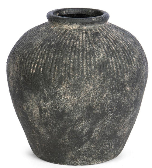 Round Terracotta Vase (Grey)