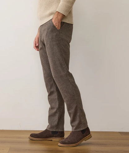 Saturday Houndstooth Chino - Slim Straight Dark Taupe
