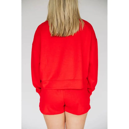 Scarlet & Gold Ava Airy Crewneck Sweatshirt - Georgia
