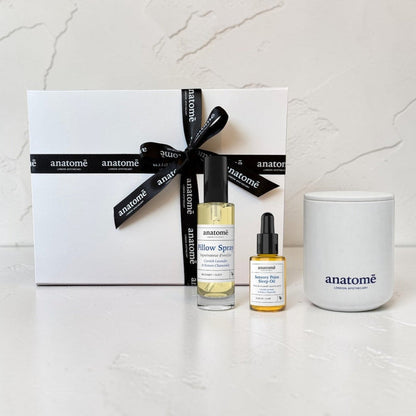 Sleep Candle Gift Set with Chamomile & Lavender Sleep Oil Practice - anatomē