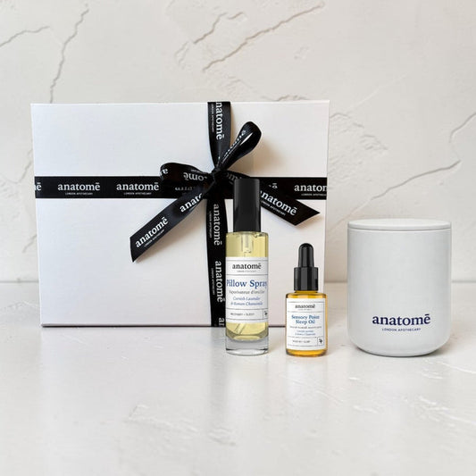 Sleep Candle Gift Set with Chamomile & Lavender Sleep Oil Practice - anatomē
