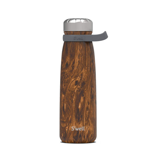 Stainless Steel Traveler - Teakwood - 40oz - Taryn x Philip Boutique