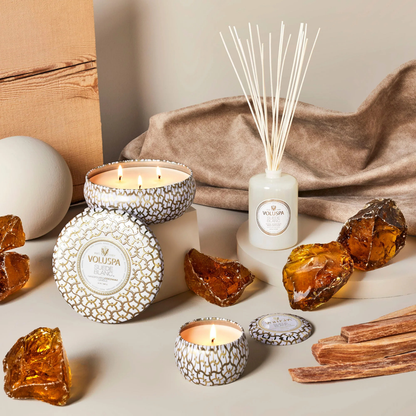 Suede Blanc 3 Wick Tin Candle