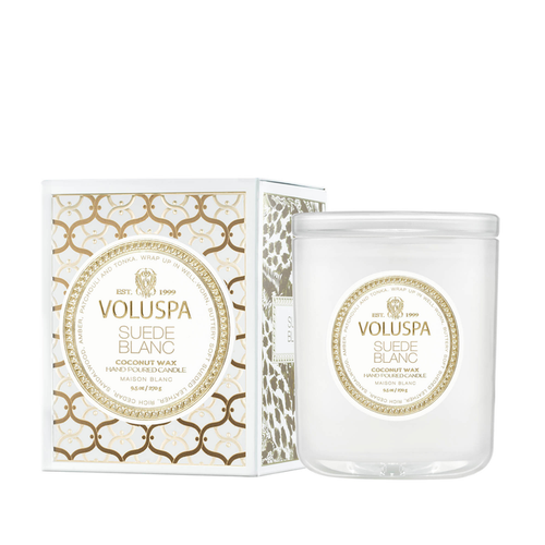 Suede Blanc 9.5oz Classic Candle