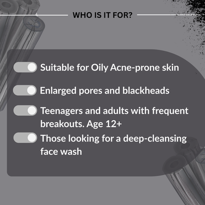 The Charcoal Champ - BHA Active Face Wash