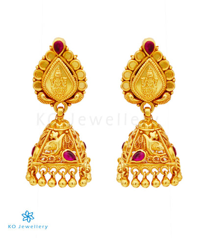 The Ipshita Silver Lakshmi Jhumka
