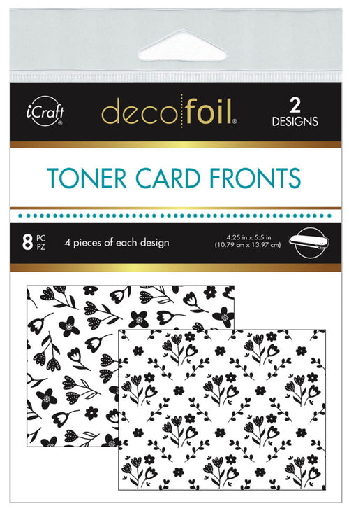Therm-O Web - Deco Foil Toner Card Fronts, 4.25" x 5.5" - Fresh Florals (8 Sheets). Available at Embellish Away located in Bowmanville Ontario Canada.