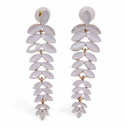 Vintage Earrings Glass - Long Drop