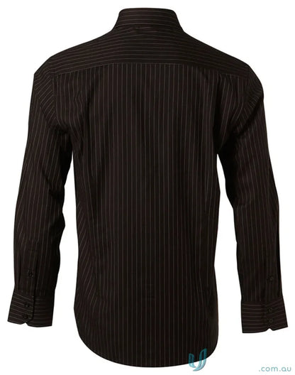 Mens workwear Winning Spirit Pin Stripe Shirt with bs17 pin stripe long-sleeved dress design