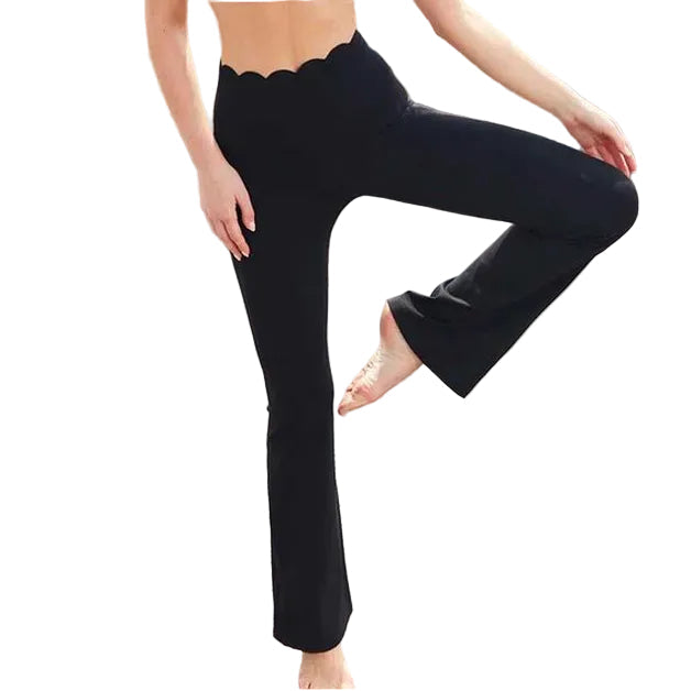 Wiskii Women's High Waisted Flare Legging