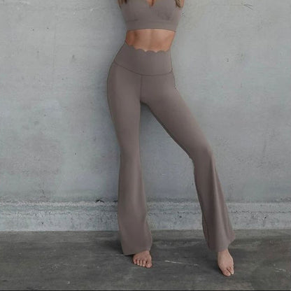 Wiskii Women's High Waisted Flare Legging